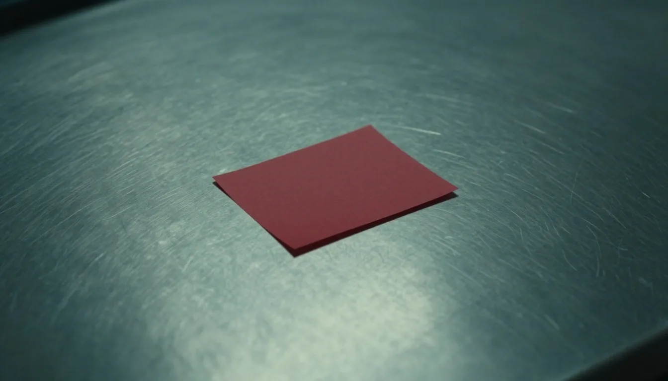 Brushed metal surface with rose label detail